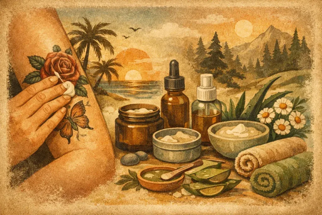 Natuurlijke tattoo aftercare vergelijken