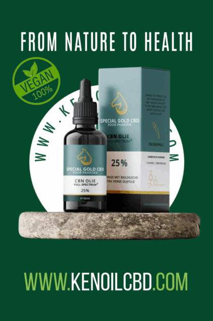 25% extract full spectrum CBN-olie voor paarden
