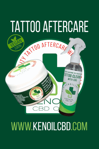 Kenoil Hennep Tattoo Aftercare 30ml + Tattoo Cleaner 250ml