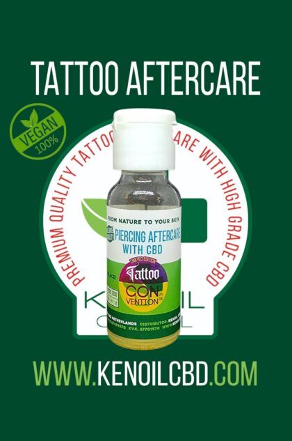TattooTattaa Limited Edition Kenoil CBD Hennep Piercing Aftercare 20ml ( zoutoplossing )