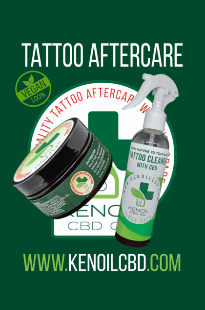 Kenoil Hennep Tattoo Aftercare 100ml + Tattoo Cleaner 250ml