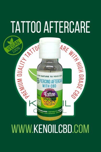 TattooTattaa Limited Edition Kenoil CBD Hennep Piercing Aftercare 20ml ( zoutoplossing )